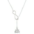 thumbnail image 1 of Delight Jewelry Silvertone LAX BUM Silver tone Elegant Infinity Lariat Necklace, 1 of 4