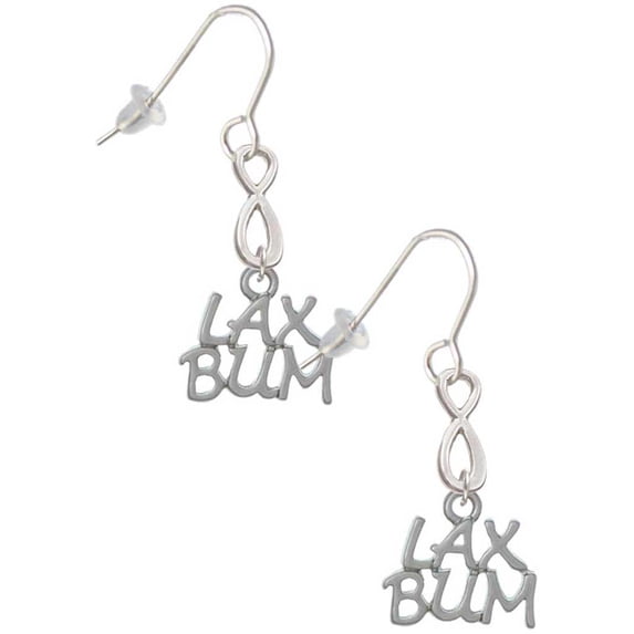 Delight Jewelry Silvertone LAX BUM Silver tone Infinity French Earrings