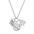 thumbnail image 1 of Delight Jewelry Silvertone Large ''Best Friend'' Heart Let Things Go Fall Zoey Charm Necklace, 28", 1 of 4