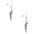 thumbnail image 1 of Delight Jewelry Silvertone Large Blue Crystal Lightning Bolt Gold Tone Infinity French Earrings, 1 of 4