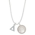 thumbnail image 1 of Delight Jewelry Silvertone Large Greek Letter - Delta - To the World You are a Mother Locket Necklace, 1 of 4