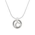 thumbnail image 1 of Delight Jewelry Silvertone Large Initial - C - Laugh Ring Charm Necklace, 18", 1 of 4