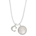 thumbnail image 1 of Delight Jewelry Silvertone Large Initial - C - To the World You are a Mother Locket Necklace, 1 of 4