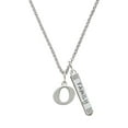 thumbnail image 1 of Delight Jewelry Silvertone Large Initial - O - Silvertone Family Bar Charm Necklace, 23", 1 of 4