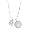 thumbnail image 1 of Delight Jewelry Silvertone Large Initial - R - To the World You are a Mother Locket Necklace, 1 of 4