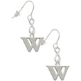 thumbnail image 1 of Delight Jewelry Silvertone Large Initial - W - Silver tone Infinity French Earrings, 1 of 4