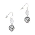 thumbnail image 1 of Delight Jewelry Silvertone Large Woven Rope Spinner Silvertone Leaf French Earrings, 1 of 5