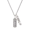 thumbnail image 1 of Delight Jewelry Silvertone Let It Go Silvertone Best Friends Forever Bar Charm Necklace, 23", 1 of 4