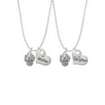 thumbnail image 1 of Delight Jewelry Silvertone Lighthouse, Ship Wheel, Anchor Spinner Mother & Daughter Heart Necklaces (Set of 2), 19"+2", 1 of 4