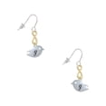 thumbnail image 1 of Delight Jewelry Silvertone Little Bird Initial - G - Gold Tone Infinity French Earrings, 1 of 4