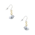 thumbnail image 1 of Delight Jewelry Silvertone Little Bird Initial - H - Gold Tone Infinity French Earrings, 1 of 4