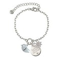 thumbnail image 1 of Delight Jewelry Silvertone Little Bird Initial - J - Silvertone Discover Dream Explore Zoey Charm Bracelet, 6.5+2" Extender, 1 of 4