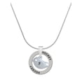 thumbnail image 1 of Delight Jewelry Silvertone Little Bird Initial - S - Hockey Ring Charm Necklace, 18", 1 of 4
