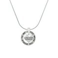 thumbnail image 1 of Delight Jewelry Silvertone Live in the Moment Heart Silver-tone You Mean the World to Me Ring Necklace, 18", 1 of 4