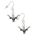 thumbnail image 1 of Delight Jewelry Silvertone Longhorn Silver tone Infinity French Earrings, 1 of 4
