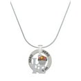 thumbnail image 1 of Delight Jewelry Silvertone Love with Chocolate Cupcake Hero Ring Charm Necklace, 18", 1 of 4