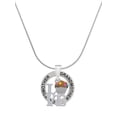 thumbnail image 1 of Delight Jewelry Silvertone Love with Chocolate Cupcake Silvertone Grandmother Ring Charm Necklace, 18", 1 of 4