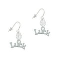thumbnail image 1 of Delight Jewelry Silvertone Luck Silvertone Leaf French Earrings, 1 of 5