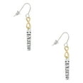 thumbnail image 1 of Delight Jewelry Silvertone Marines Gold Tone Infinity French Earrings, 1 of 4