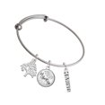 thumbnail image 1 of Delight Jewelry Silvertone Marines Silvertone Let Things Go Tree Charm Bangle Bracelet, 1 of 4