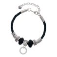 thumbnail image 1 of Delight Jewelry Silvertone Matthew 5:4 Eternity Ring Mother Celtic Knot Leather Bead Bracelet, 7"+2" Extender, 1 of 1