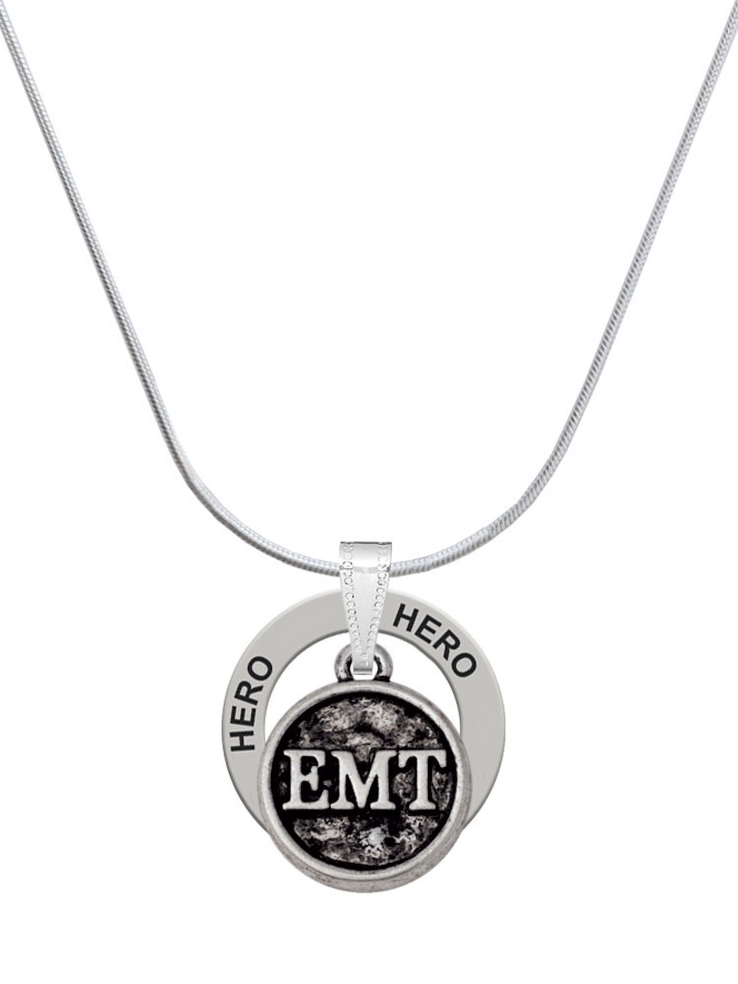 Delight Jewelry Silvertone Medical Caduceus Seal - EMT Hero Ring Charm ...