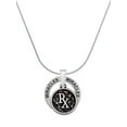 thumbnail image 1 of Delight Jewelry Silvertone Medical Caduceus Seal - Rx Miracles Ring Charm Necklace, 18", 1 of 4