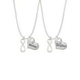 thumbnail image 1 of Delight Jewelry Silvertone Medium Elegant Infinity Sign Mother & Daughter Heart Necklaces (Set of 2), 19"+2", 1 of 4
