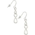 thumbnail image 1 of Delight Jewelry Silvertone Medium Elegant Infinity Sign Silver tone Infinity French Earrings, 1 of 4