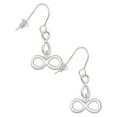 thumbnail image 1 of Delight Jewelry Silvertone Medium Infinity Sign Silver tone Infinity French Earrings, 1 of 4