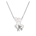 thumbnail image 1 of Delight Jewelry Silvertone Medium Pegasus Silvertone Dream Big Pendant Necklace, 25", 1 of 4