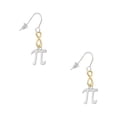 thumbnail image 1 of Delight Jewelry Silvertone Medium Pi Gold Tone Infinity French Earrings, 1 of 4