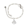 thumbnail image 1 of Delight Jewelry Silvertone Medium Tree of Life Silver-tone Paw Infinity Link Chain Bracelet, 6"+2" Extender, 1 of 3