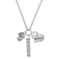 thumbnail image 1 of Delight Jewelry Silvertone Mermaid & Lobster Spinner Always My Mother Bar Zoe Necklace, 1 of 4