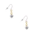 thumbnail image 1 of Delight Jewelry Silvertone Mini 3-D ''Big Sister'' Heart Gold Tone Infinity French Earrings, 1 of 4