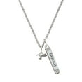 thumbnail image 1 of Delight Jewelry Silvertone Mini Hummingbird Silvertone Family Bar Charm Necklace, 23", 1 of 1