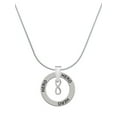 thumbnail image 1 of Delight Jewelry Silvertone Mini Infinity Sign Hero Ring Charm Necklace, 18", 1 of 4