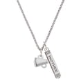 thumbnail image 1 of Delight Jewelry Silvertone Mini Megaphone Silvertone Mother Daughter Bar Charm Necklace, 23", 1 of 4