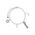 thumbnail image 1 of Delight Jewelry Silvertone Mini Penguin Silvertone Dream Big Charm Bracelet, 7.5+2" Extender, 1 of 4