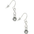 thumbnail image 1 of Delight Jewelry Silvertone Mini Rounded Paw Silver tone Infinity French Earrings, 1 of 4