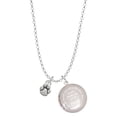 thumbnail image 1 of Delight Jewelry Silvertone Mini Rounded Paw To the World You are a Mother Locket Necklace, 1 of 4