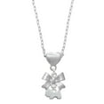 thumbnail image 1 of Delight Jewelry Silvertone Mini Scottie Dog Silver tone Bow Heart Necklace, 1 of 4