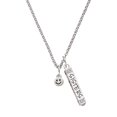 thumbnail image 1 of Delight Jewelry Silvertone Mini Smiley Face Silvertone Sisters Best Friends Forever Bar Charm Necklace, 23", 1 of 4