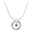 thumbnail image 1 of Delight Jewelry Silvertone Mini Starfish Two Sided Live Ring Charm Necklace, 18", 1 of 4