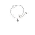 thumbnail image 1 of Delight Jewelry Silvertone Mini ''Wish'' Star - Silvertone Leaf Delicate Bracelet, 6.25+1.75", 1 of 4