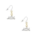 thumbnail image 1 of Delight Jewelry Silvertone Mom Gold Tone Infinity French Earrings, 1 of 4