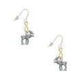 thumbnail image 1 of Delight Jewelry Silvertone Moose Gold Tone Infinity French Earrings, 1 of 4