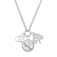 thumbnail image 1 of Delight Jewelry Silvertone Moose in Heart - Let Things Go Fall Zoey Charm Necklace, 28", 1 of 4