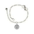 thumbnail image 1 of Delight Jewelry Silvertone Music Clef - Round Seal Silver-tone Paw Infinity Link Chain Bracelet, 6"+2" Extender, 1 of 3