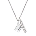 thumbnail image 1 of Delight Jewelry Silvertone My Angel Envelope Silvertone Hope Anchors the Soul Bar Charm Necklace, 23", 1 of 4